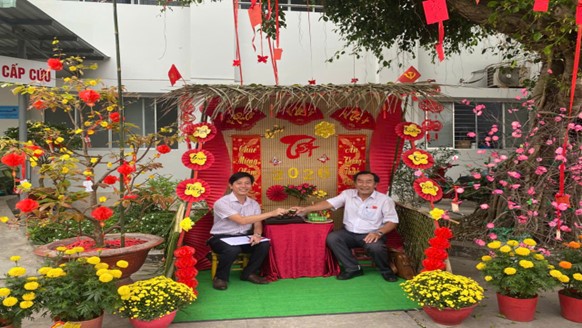 Trung tâm Y tế Tịnh Biên rộn ràng hội thi trang trí “tết sum vầy – xuân ơn đảng” năm 2026